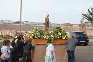 Procesión religiosa por el Valle de Jinámar-Telde (Foto F.J. Santana)